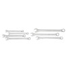 GearWrench 7 Piece 12 Point Long Pattern Combination SAE Wrench Set with Tool Roll