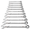 GearWrench 11 Piece 120XP Universal Spline XL Ratcheting Combination SAE Wrench Set