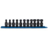 GearWrench 11 Piece 3/8 Inch Drive 6 Point Standard X-Core Pinless Universal Impact Metric Socket Set