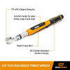 GearWrench 3/8 Inch Flex Head Electronic Torque Wrench with Angle 10-100 ft/lb