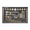 GearWrench 83 Piece 1/4", 3/8", & 1/2" 90-Tooth SAE/Metric Mechanics Tool Set with Foam Storage Tray