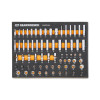 GearWrench 68 Piece 1/4" Dr Master SAE Socket Set in Foam Storage Tray
