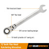 GearWrench 13 Piece 72-Tooth 12 Point Flex Head Ratcheting Combination SAE Wrench Set