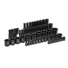 GearWrench 63 Piece 1/4", 3/8", 1/2" Drive 6 Point SAE Impact Socket Set in Foam Storage Tray