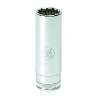 GearWrench 1/4 Inch Drive 6 Point Deep Metric Socket 9mm