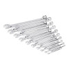 GearWrench 19 Piece 12 Point Long Pattern Combination SAE Wrench Set in Foam Storage Tray