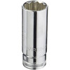GearWrench 1/2 Inch Drive 12 Point Deep Metric Socket 22mm