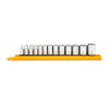 GEARWRENCH 13 Piece 1/4" Drive 6 Point Metric Hi-Viz Socket Set