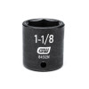 GearWrench 1/2 Inch Drive 6 Point Standard Impact SAE Socket 1-1/8 Inch