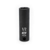GearWrench 3/8 Inch Drive 6 Point Deep Impact SAE Socket 1/2 Inch