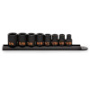 GEARWRENCH 8 Piece 3/8" Drive 6 Point SAE Hi-Viz Impact Socket Set