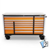 GearWrench 72 Inch 18 Drawer Rolling Tool Cabinet with Stainless Steel Worktop and Chrome Drawer Pull