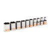 GEARWRENCH 10 Piece 1/4" Drive 6 Point SAE Hi-Viz Socket Set