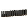 GEARWRENCH 13 Piece 3/8" Drive 6 Point Metric Hi-Viz Deep Impact Socket Set