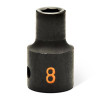GEARWRENCH 25 Piece 1/2" Drive 6 Point Metric Hi-Viz Impact Socket Set