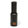 GEARWRENCH 14 Piece 1/2" Drive 6 Point Metric Hi-Viz Deep Impact Socket Set
