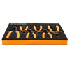 GEARWRENCH 6 Piece Convertible Push Button Snap Ring Pliers Set in Foam Tray