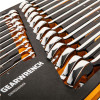 GEARWRENCH 24 Piece 12 Point Metric Hi-Viz Long Pattern Combination Wrench Set in Foam Storage Tray