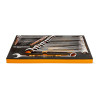 GEARWRENCH 24 Piece 12 Point Metric Hi-Viz Long Pattern Combination Wrench Set in Foam Storage Tray