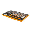 GEARWRENCH 19 Piece 12 Point SAE Hi-Viz Long Pattern Combination Wrench Set in Foam Storage Tray