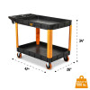 GEARWRENCH 46" 2-Shelf Heavy Duty Utility Cart