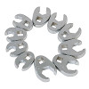 SUNEX 3/8" Drive 10 Piece Metric Flare Nut Crowfoot Wren