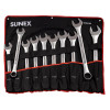 SUNEX 10-PC SAE Raised Panel Jumbo Combination Wrench Set