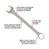 SUNEX 10-PC SAE Raised Panel Jumbo Combination Wrench Set