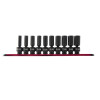 SUNEX 3/8" Drive 10 Piece Metric Deep Universal Impact S