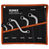 SUNEX S-STYLE DOUBLE BOX END METRIC WRENCH SET, 5 PC.