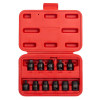 SUNEX 3/8" DR. PIPE PLUG SOCKET, 11 PC.