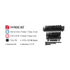 SUNEX 1/4" DR 74 PC SAE/ MET MASTER IMPACT SET