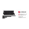 SUNEX 43-Piece 1/2 in. Drive Fractional SAE