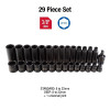 SUNEX 3/8" Drive 29 Piece Metric Master Impact Socket Se