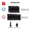 SUNEX 3/8" Drive 42 Piece SAE and Metric Master Impact S
