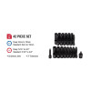 SUNEX 3/8" Drive 42 Piece SAE and Metric Master Impact S