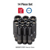 SUNEX 14-Piece 1/4 in. Drive Deep Metric Ma