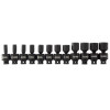 SUNEX SOCKET SET IMPACT 1/4IN. DRIVE 12 PC UNIV METRIC