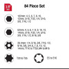 SUNEX 84-Piece 3/8 in. Drive Master Hex Bit