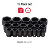 SUNEX 19-Piece 1/2 in. Drive Fractional SAE