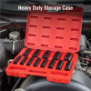 SUNEX SOCKET SET IMPACT 1/2IN. DRIVE 13 PC DEEP SAE 6 PT