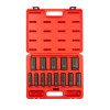 SUNEX SOCKET SET IMPACT 1/2IN. DRIVE 13 PC DEEP SAE 6 PT