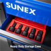 SUNEX 3/4" DR. 5PC SAE IMPACT HEX DRIVER SET