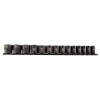 SUNEX 1/2" Dr. SAE 12 Point Impact Socket Set on rail