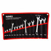 SUNEX 14 Pc. Metric Raised Panel Combination Wrench Set