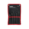 SUNEX Air Hammer Chisel Standard 5 Piece Set in Portable Tool Roll