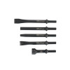 SUNEX Air Hammer Chisel Standard 5 Piece Set in Portable Tool Roll