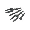 SUNEX Air Hammer Chisel Pneumatic Separator 4 Piece Set in Portable Tool Roll