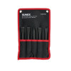 SUNEX Air Hammer Chisel 7 Inch Cutting 5 Piece Set in Portable Tool Roll