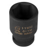 SUNEX SOC 11MM 1/4D IMP 6PT BLK
